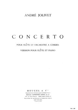 Jolivet Flute Concerto | PDF