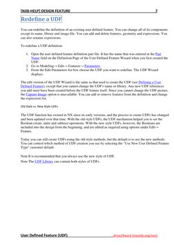 User Defined Features in NX Design | PDF | Library (Computing) | Icon ...