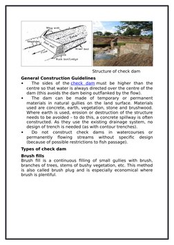 Structure of check dam
General Construction Guidelines

The  sides  of  th