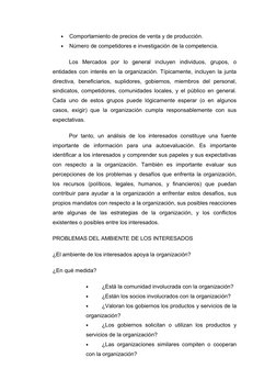 •
Comportamiento de precios de venta y de producción.
•
Número de competidores e investigación de la competencia.
Los  Mercad