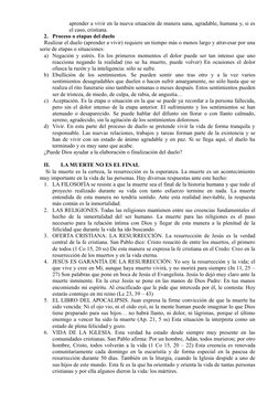 aprender a vivir en la nueva situación de manera sana, agradable, humana y, si es
el caso, cristiana.
2. Proceso o etapas del