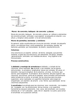 Muros  de concreto, tabiques  de concreto  y placas.
Muros de concreto ,tabiques   de concreto y placas ,se  refieren a elem