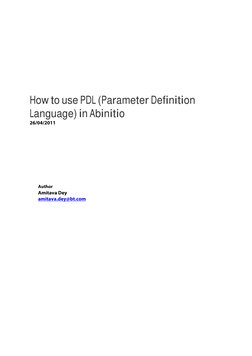 Using PDL in Ab Initio ETL | PDF | Parameter (Computer Programming ...