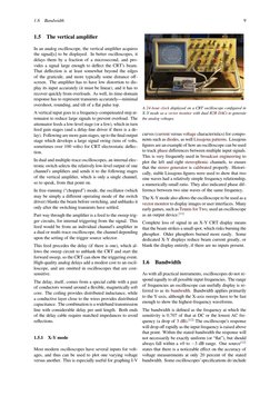 1.6
Bandwidth
9
1.5
The vertical ampliﬁer
In an analog oscilloscope, the vertical ampliﬁer acquires
the signal[s] to be displ