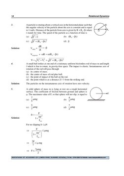 Dynamic Circular Rotation Problem Rotational Dynamics Problems and Solutions | PDF | Rotation Around A ...