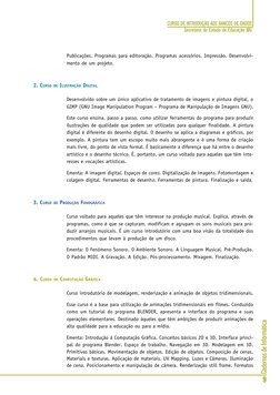 Cadernos de Informática
9
CURSO DE INTRODUÇÃO AOS BANCOS DE DADOS
Secretaria de Estado de Educação MG
Publicações. Programas