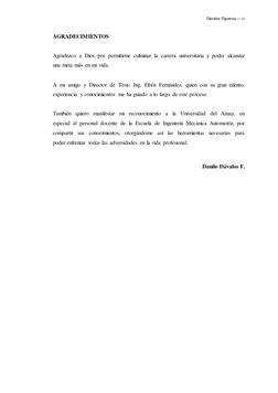 Dávalos Figueroa — iii 
 
 
 
AGRADECIMIENTOS  
 
Agradezco a Dios por permitirme culminar la carrera universitaria y poder a