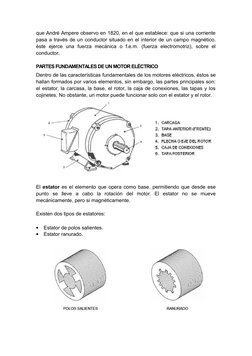 que André Ampere observo en 1820, en el que establece: que si una corriente
pasa a través de un conductor situado en el inter