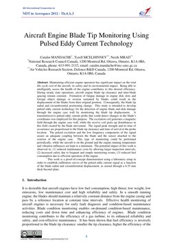 Blade Tip Monitoring with Eddy Currents | PDF | Electric Current | Inductor