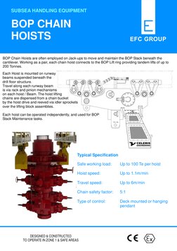 BOP Chain Hoists for Subsea Operations | PDF