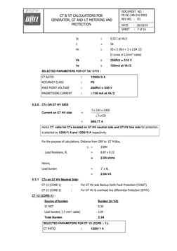 CT & VT Calculations for Metering | PDF | Transformer | Electrical ...