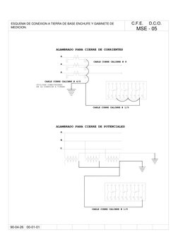 90-04-26
00-01-01
CABLE COBRE CALIBRE # 8
A
A
A
CABLE COBRE CALIBRE # 4/0
CABLE COBRE CALIBRE # 1/0
UTILIZAR CONECTADORES 
EN