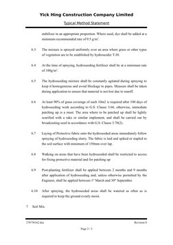 Hydroseeding Method Statement Guide | PDF | Soil | Horticulture And ...