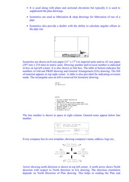It  is  used  along  with  plans  and  sectional  elevations  but  typically  it  is  used  to
supplement the plan drawings.