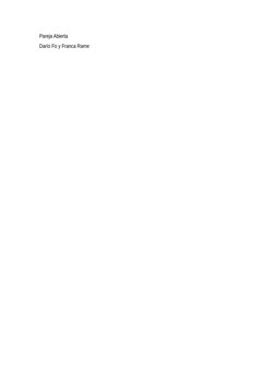 Pareja Abierta
Darío Fo y Franca Rame
