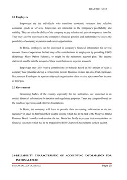 BBAW2103 / 2013
2.2 Employees
Employees  are  the  individuals  who  transform  economic  resources  into  valuable
consumer