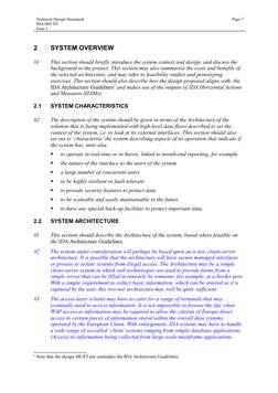 Technical Design Document
Page 7
IDA-MS-TD 
Issue 1
2
SYSTEM OVERVIEW
#1
This section should briefly introduce the system con