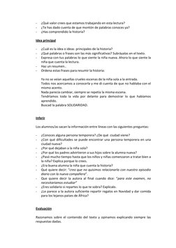 -
¿Qué valor crees que estamos trabajando en esta lectura?
-
¿Te has dado cuenta de que montón de palabras conoces ya?
-