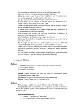 -
¿Te identificas con algún personaje de la historia? Explica por qué.
-
¿Cómo te sentirías si tú fueras la niña tempore