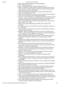 4/24/2015
Networking Terms and Definitions
http://www.comptechdoc.org/independent/networking/cert/netterms.html
6/8
PDL ­ Pag