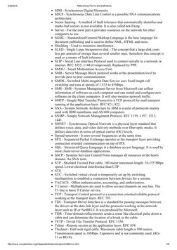 4/24/2015
Networking Terms and Definitions
http://www.comptechdoc.org/independent/networking/cert/netterms.html
7/8
SDH ­ Syn