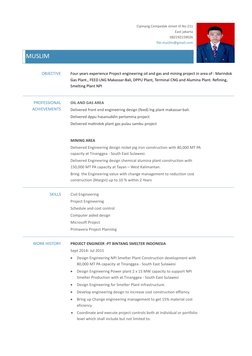 Cipinang Cempedak street III No 211 
East jakarta 
082192159026  
file.muslim@gmail.com 
MUSLIM 
OBJECTIVE 
Four years experi