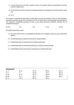 Exercícios Resolvidos de Economia Rural | PDF | Demanda | Oferta e procura