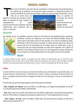 REGION SIERRA
oda la sierra del Perú  (http://www.blogitravel.com/2009/10/sierra-del-peru-la-region-de-los-andes/)es una zona