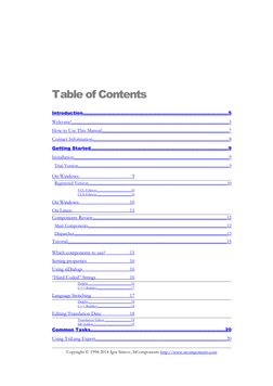 Table of Contents
Introduction