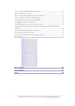 How to translate InfoPower’s DBGrid component?...............................................................................