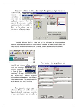 Ingresando a “Base de datos – Secciones”. Nos permiten elegir una sección 
predeterminada, 
conocer
 
sus 
propiedades  o 
ha