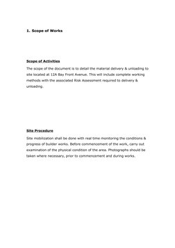 Method Statement for Material Delivery | PDF | Personal Protective ...
