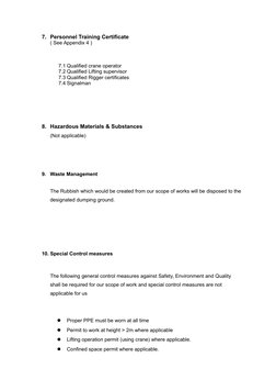 Method Statement for Material Delivery | PDF | Personal Protective ...