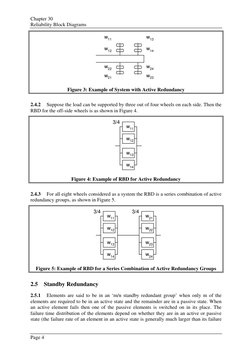 Chapter 30 
Reliability Block Diagrams 
Page 4 
w11
w12
w22
w21
w13
w14
w24
w23  
Figure 3: Example of System with Active Red