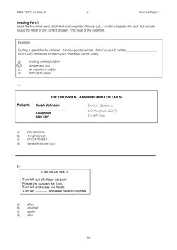 8984-73-073 (EL-IESOL 3)  
 
                     - 6 -  
 
 
                        Practice Paper 2 
       
 
       
C6