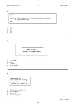 8984-73-073 (EL-IESOL 3)  
 
                     - 7 -  
 
 
                        Practice Paper 2 
       
 
       
C7