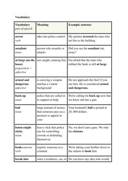 Police Vocabulary and Terminology Guide | PDF | Juvenile Delinquency ...