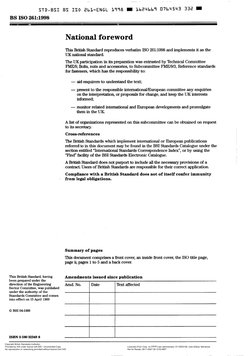 Iso 261 1998 Fastners | PDF | International Organization For ...