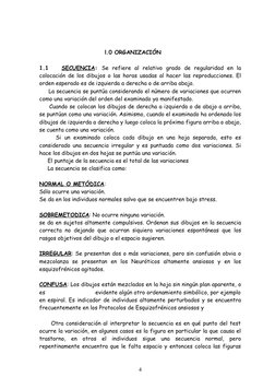 l.0 ORGANIZACIÓN
          
1.1    SECUENCIA:  Se  refiere  al  relativo  grado  de  regularidad  en  la 
colocación de lo