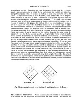 COGUANOR NTG 41003 h4 
 
 
13/26 
amasada del mortero.  Se coloca una capa de mortero de alrededor de  25 mm (1 
pulg)  (apro
