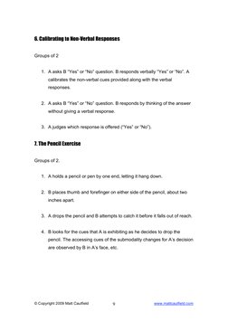 Nlp Rapport Exercise NLP Exercise Manual | PDF | Neuro Linguistic Programming | Style (Fiction)