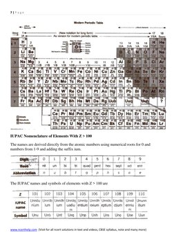 Class 11 Chemistry: Ch 3 Notes | PDF | Periodic Table | Ion