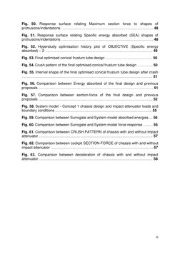 iii 
 
Fig. 50. Response surface relating Maximum section force to shapes of 
protrusions/indentations ……………………………………………………