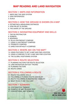 Infantry Map Reading Handbook | PDF | Compass | Contour Line