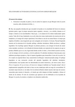 SOLUCIONARIO ACTIVIDADES LEYENDAS, GUSTAVO ADOLFO BÉCQUER
El monte de las ánimas
1.
Estructura la leyenda en partes y ten en