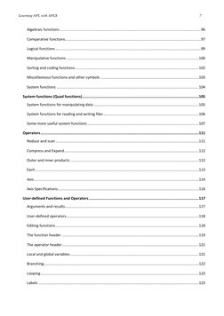 Learning APL with APLX