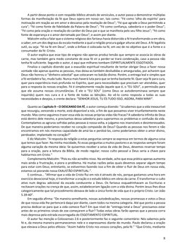 8 
A partir desse ponto e com respaldo bíblico através de versículos, o autor passa a demonstrar múltiplas 
formas da manif
