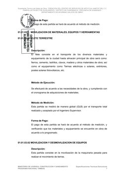 Expediente Técnico del Saldo de Obra: “CREACION DEL CENTRO DE SERVICIOS DE APOYO AL HABITAT DEL C.C.
PAMPALLACTA-SECTOR QUISU