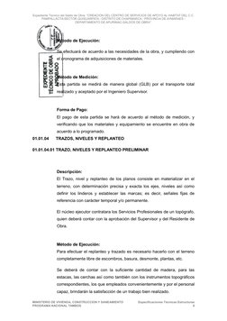 Expediente Técnico del Saldo de Obra: “CREACION DEL CENTRO DE SERVICIOS DE APOYO AL HABITAT DEL C.C.
PAMPALLACTA-SECTOR QUISU