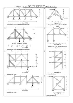 Structural Analysis Problems and Solutions | PDF | Bending | Truss